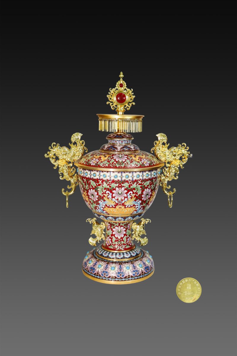 戴嘉林 景泰蓝鱼跃龙门